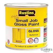 Rustins Small Job Gloss Paint Buttercup 250ml