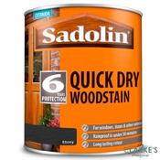 Sadolin Quick Dry Woodstain Ebony 1 Litre