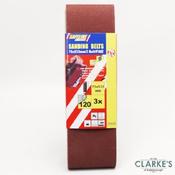 Safeline Sanding Belts 75 mm Grit 120 Fine