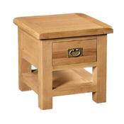Salisbury Oak Lamp Table with Drawer