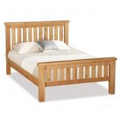 Salisbury Oak slatted 5ft bed frame image