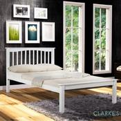 Sandra Bed Frame White 4ft image