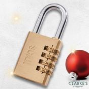 Scan 38mm Combination Brass Padlock