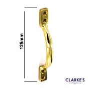 Brass Sash Handle 125mm
