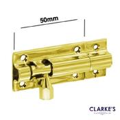 Securit Brass Door Bolt 50mm image