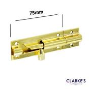 Securit Brass Door Bolt 75mm
