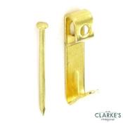 Securit Brass Picture Hooks No.1  Pack of 4