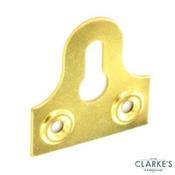 Securit Brass Glass Plates Slotted 38mm Pack of 2