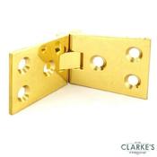 Securit Brass Counterflap Hinges Pair