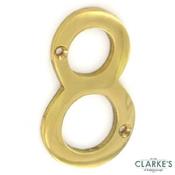 Securit Door Numeral No. 8