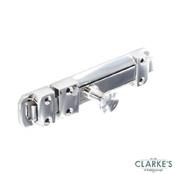 Securit Chrome Heavy Door Bolt 100mm