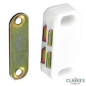 Securit Magnetic Door Catch White