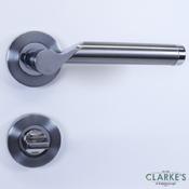 Brooklyn Bathroom Lever on Rose Handles Pack Chrome image