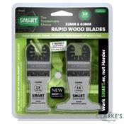 Smart Multi-Tool Rapid Wood &amp; Plastic Blade Set 32mm 63mm