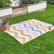 Alfresco Zig Zag Party Picnic Rug 150 x 210cm