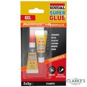 Soudal Super Glue Gel 2 x 3g image