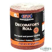Stuk Grit 40 Decorators Roll Sanding Paper 5m