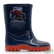 Swampmaster Junior Tractor Wellingtons Navy UK 8 image