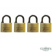 Tessi Brass Padlock Set of 4