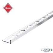 L Shape Silver Tile Trim 12mm