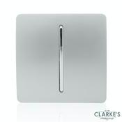 Trendi Switch 1 Gang Gloss Silver Rocker Switch