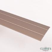 Flat Floor Cover Strip A08 Brushed Silver 90cm