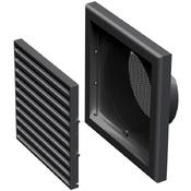 Louver Vent Grille Black