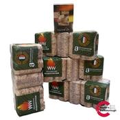 Willow Warm Briquettes - Pack of 4 + Free Wood Wool Firelighters image