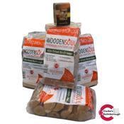 Kiln Dried Birch Logs Pack of 4 + Free Wood Wool Firelighters image