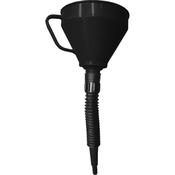 Jefferson 110mm Black PVC Flexible Funnel - Detachable Neck and Gauze Filter image
