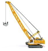 Siku Liebherr Crane Cable Excavator, 1:87 Scale - Die-Cast Metal Rotating Body with Adjustable Crane Arm