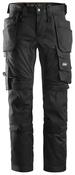 Snickers 6241 AllRoundWork Stretch Trousers Holster Pockets - Black - 152 - W36 L35 image