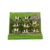 Kids Globe Black &amp; White Cows (Pack of 8)
