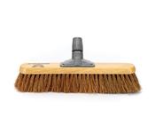 Buffalo 18" Platform Broom Head with Soft Coco Bristles and Tuff-Lok Bracket