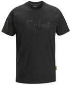 Snickers Logo T-Shirt Black 2590 | Soft &amp; Comfortable Everyday Workwear Tee - Small