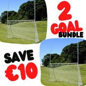 Challenge 3-in-1 Metal Goalposts - Versatile &amp; Durable for GAA, Rugby, Soccer