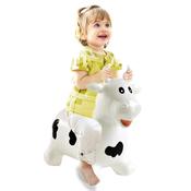 Jamara Bouncing Animal Cow White/Black with Pump