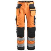 Snickers 6230 High-Vis Work Trousers+ Holster Pockets Class 2 - 116 - W41 L30 image