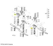 70724-34510 Kubota Holder Pulley