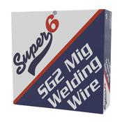 Super 6 SG2 Steel MIG Wire 0.8mm 5KG- Copper-Coated Welding Wire for Mild &amp; Medium Tensile Steels