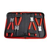 Jefferson 4 Piece 9" Circlip Pliers Set - High Carbon Steel with Red Rubber Handles image