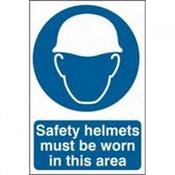 Sign Safety Helmet Must be Worn image
