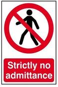 Safety Sign No Admittance image