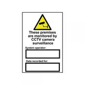 Warning Sign These Premises CCTV image