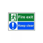 Sign Fire Exit &amp; Keep Clear image
