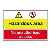 Sign Hazardous Area Large image