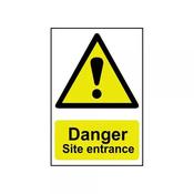 Sign Danger Site Entrance Large image