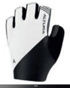 Altura Airstream Cycling Mitts | Unisex | White | Memory Foam Padded | Road Gloves - M