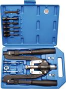 Long Arm Riveter Set, 3.2 - 6.4 mm, Aluminum, Steel, Stainless Steel Rivets, M4 - M10 Rivet Nuts