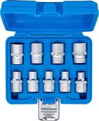 BGS 9PCE E-Type Socket Set E10-E24, 1/2" Drive - Chrome Vanadium Steel | BGS6425